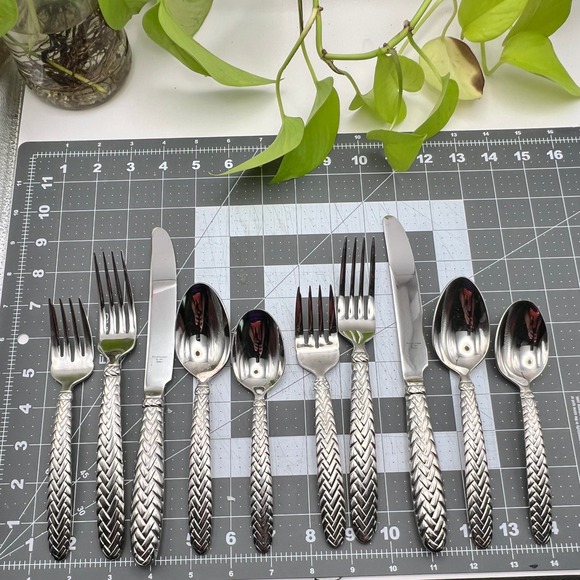 Ralph Lauren Other - Ralph Lauren Equestrian Braid Flatware 10pc Set 2 Place Settings Vintage 1991
